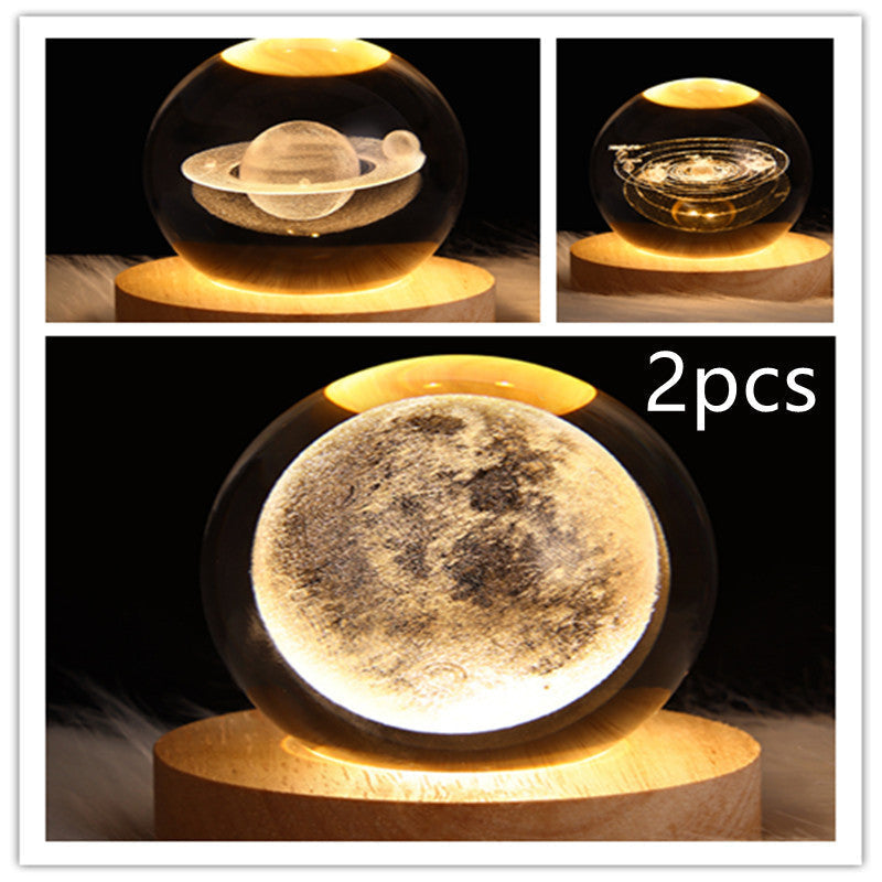 LED Nattlys 3D Galaxy Design Moderne Minimalisme 47