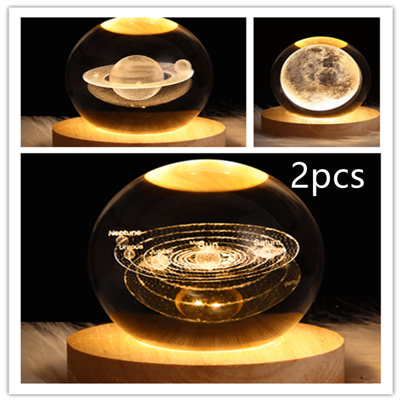 LED Nattlys 3D Galaxy Design Moderne Minimalisme 49