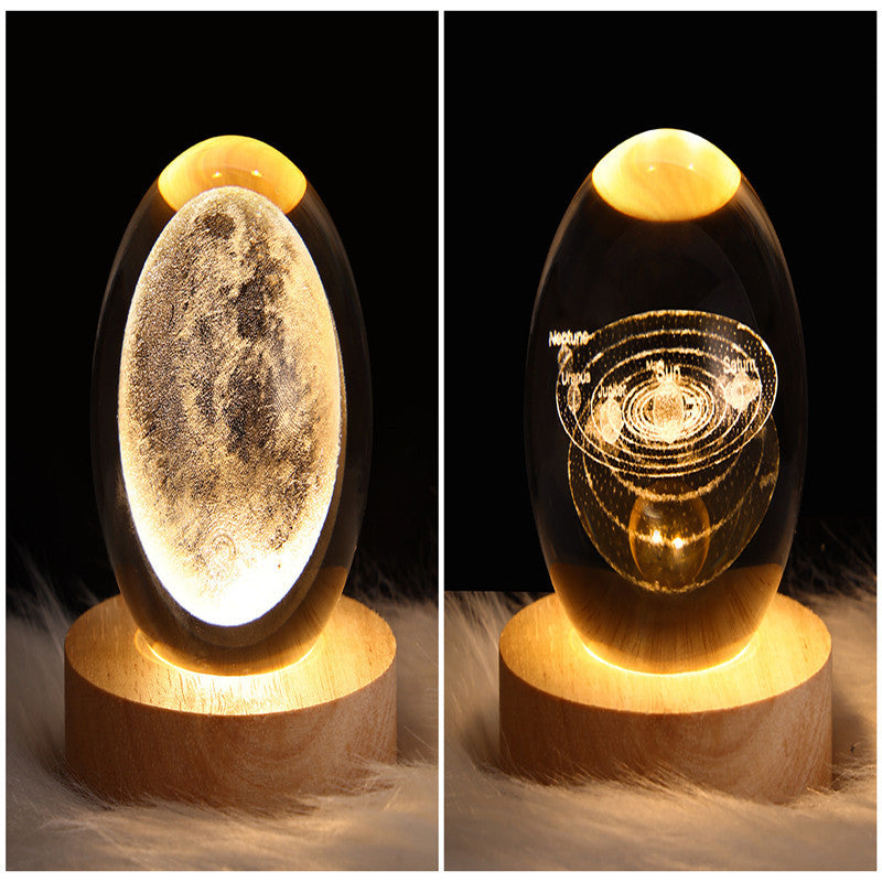 LED Nattlys 3D Galaxy Design Moderne Minimalisme 51