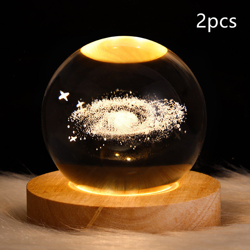LED Nattlys 3D Galaxy Design Moderne Minimalisme 52