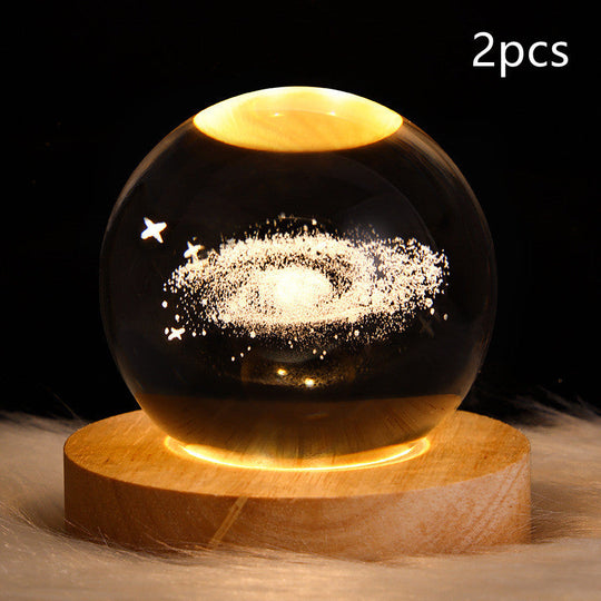 LED Nattlys 3D Galaxy Design Moderne Minimalisme 52