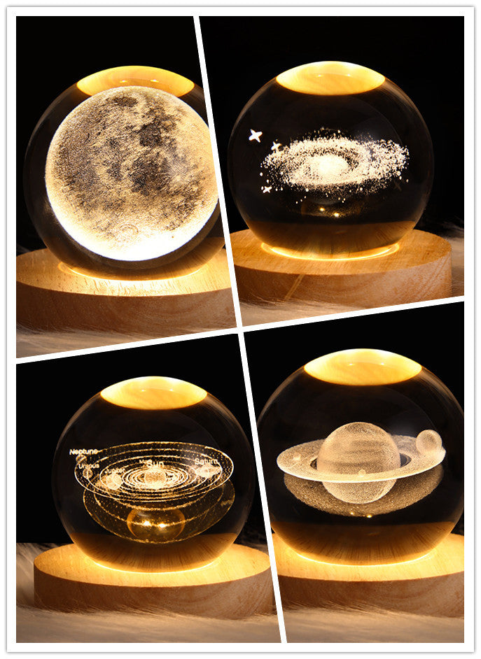 LED Nattlys 3D Galaxy Design Moderne Minimalisme 53
