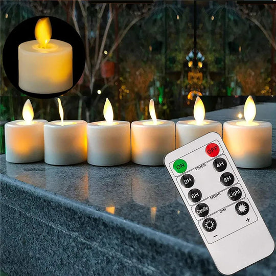 LED Tealight Candle med Bevegelig Flamme 1