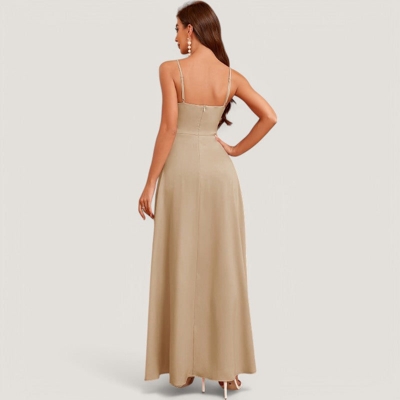 Lang Kjole Dame Bardot Utringning 100% Polyester Lange Ermer 2