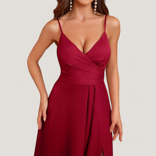 Lang Kjole Dame Bardot Utringning 100% Polyester Lange Ermer 6