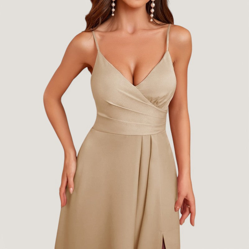 Lang Kjole Dame Bardot Utringning 100% Polyester Lange Ermer 8