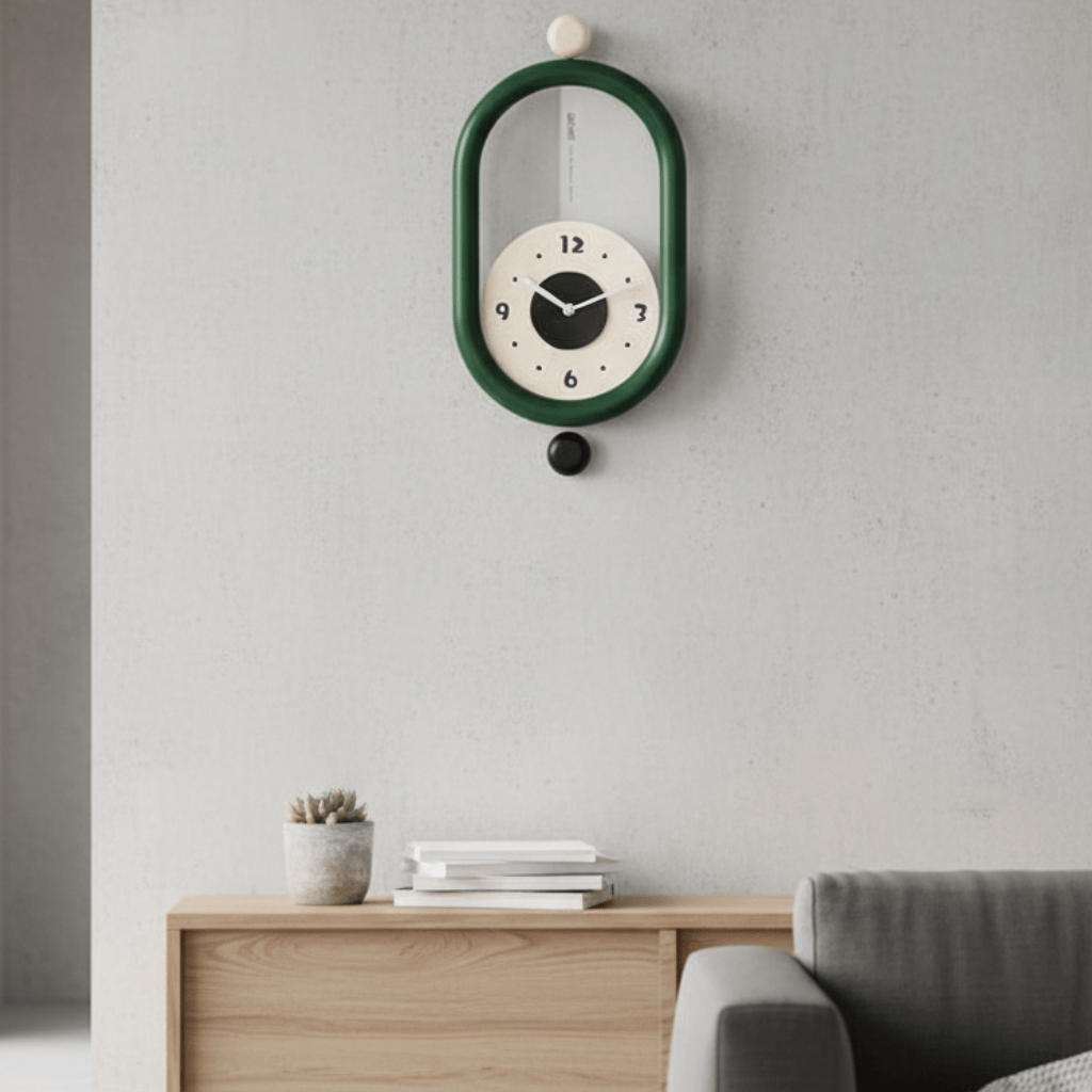 Lang Veggklokke med Moderne 3D-design 0