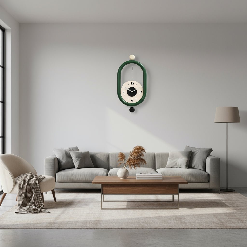 Lang Veggklokke med Moderne 3D-design 1