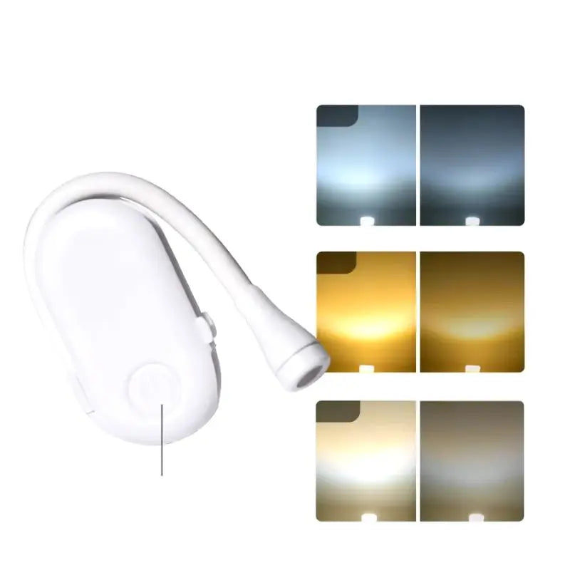 Leselampe Oppladbar Bokklipsdesign 3