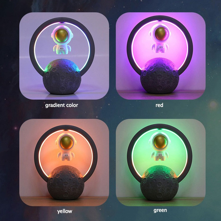 Leviterende Astronaut Høyttalerlampe med RGB Lys 1
