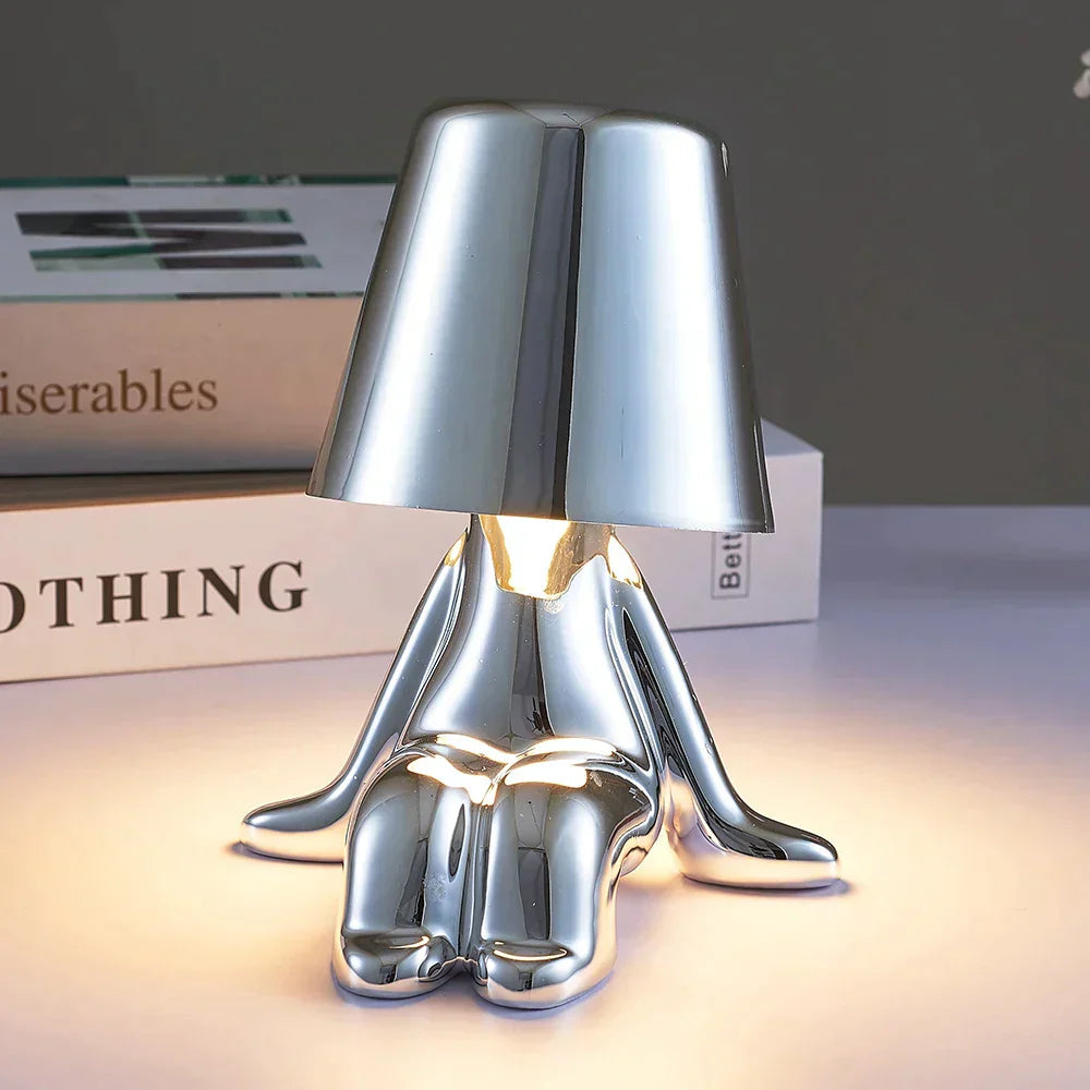 Liten Bordlampe Dimmbar for Soverommet og Hjemmet 17