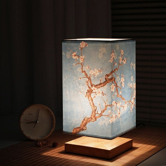 Liten Bordlampe Japansk Skandinavisk Design til Soverommet 5