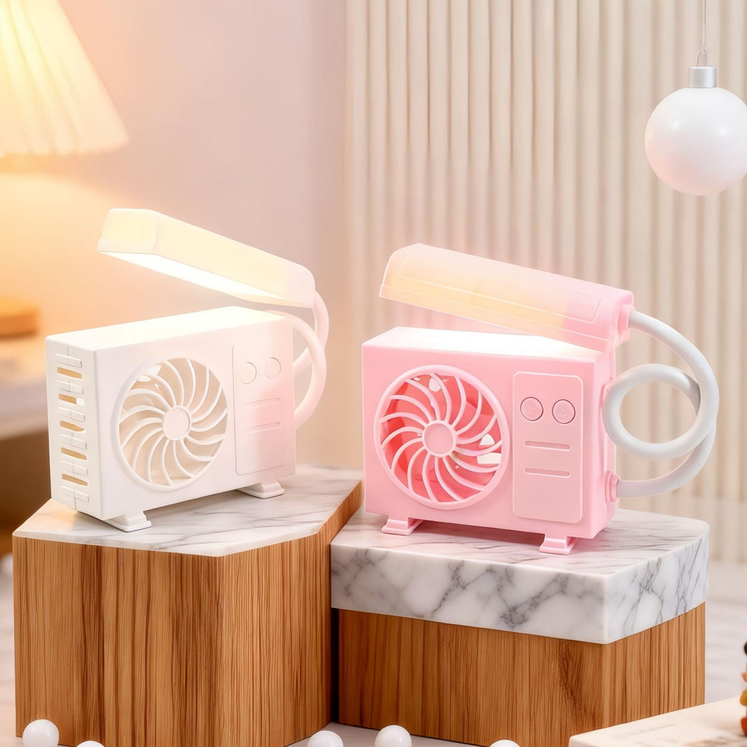 Liten Bordlampe Med USB-Vifte For Soverommet Og Stue 1