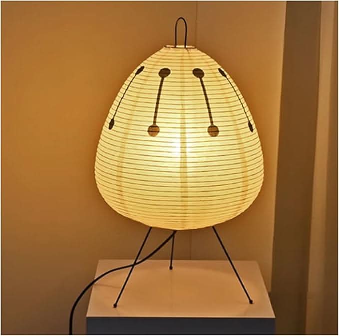 Liten Bordlampe med Japansk Design for Koselig Belysning i Soverommet 10