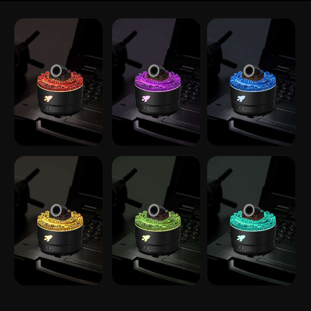 Luftfukter Aroma Diffuser med Nattlys og Lavaeffekt 4