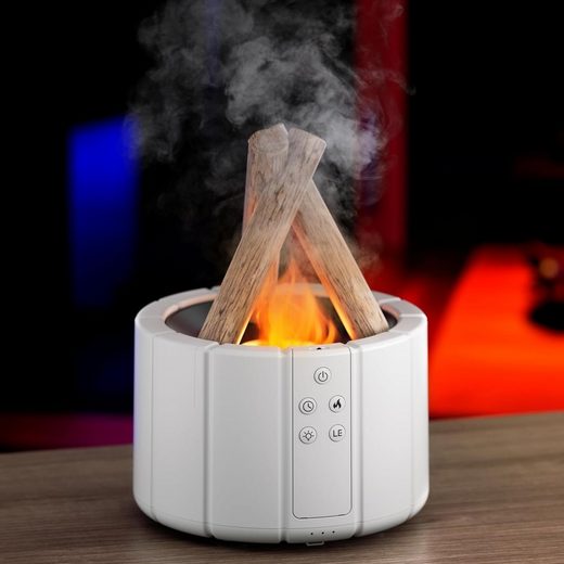 Luftfukter med Simulert Leirbål Design 2
