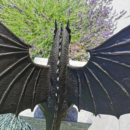 Magisk Drage Statue for Hage og Innendørs Bruk 3
