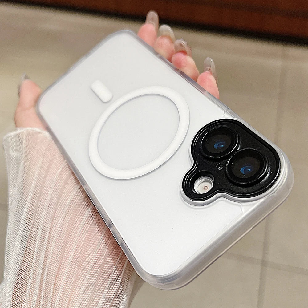 Magnetdeksel til iPhone 17 med Gjennomsiktig Design 12