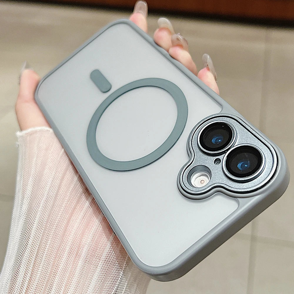 Magnetdeksel til iPhone 17 med Gjennomsiktig Design 9