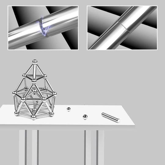 Magnetiske Kuler og Stangsett for Kreativitet 3