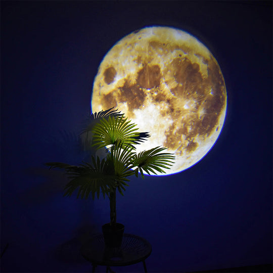 Måneprojeksjonslampe LED for Barn og Voksne Decorativ Nattlampe 3