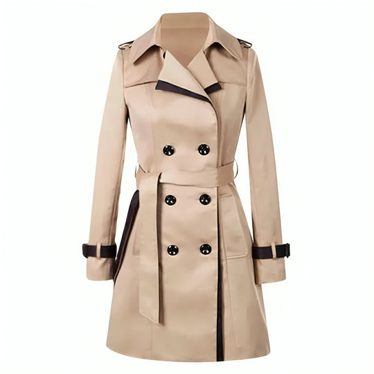 Manteau Long Femme Chic Trench Polyvalent 0