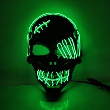 Masker for Halloween med Lysfunksjoner 1