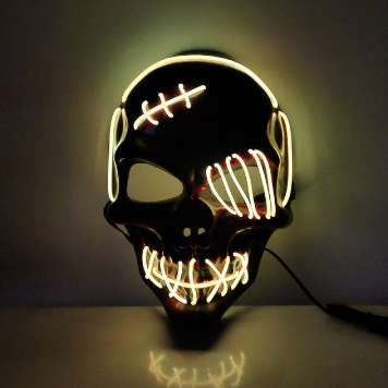 Masker for Halloween med Lysfunksjoner 10