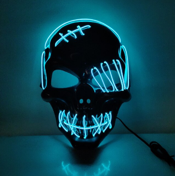Masker for Halloween med Lysfunksjoner 3