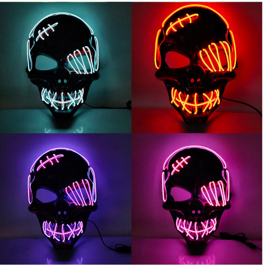 Masker for Halloween med Lysfunksjoner 8