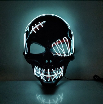 Masker for Halloween med Lysfunksjoner 9