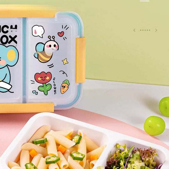 Matboks med flere rom og lekent design for barn og voksne 1