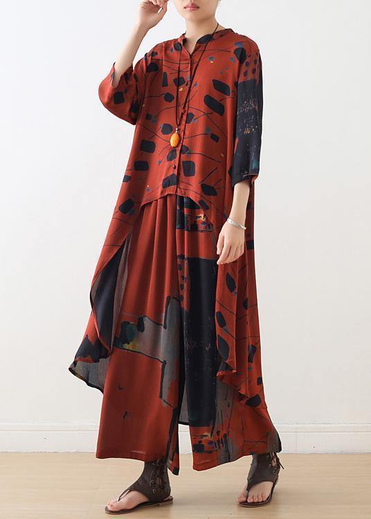 Matchende Sett Dame med Lang Krage og Bukser 2