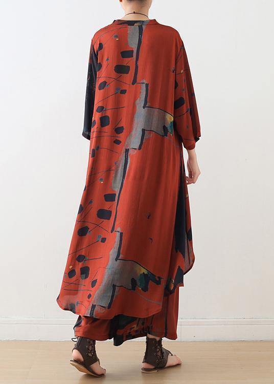 Matchende Sett Dame med Lang Krage og Bukser 3