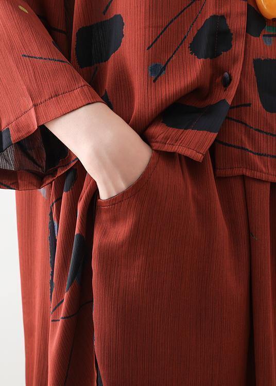 Matchende Sett Dame med Lang Krage og Bukser 4