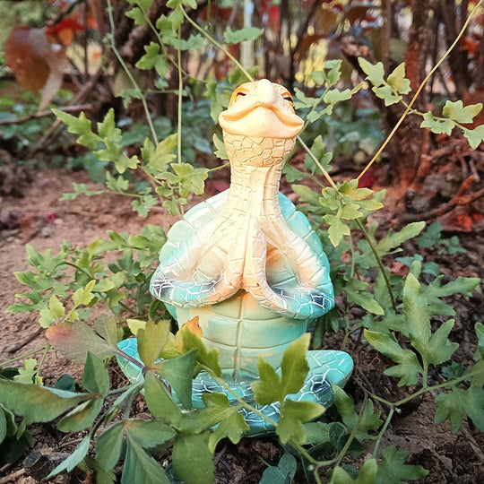 Meditativ Havskilpaddestatue Til Hjem Og Hage 2