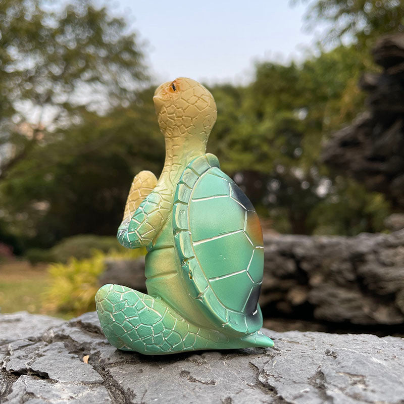 Meditativ Havskilpaddestatue Til Hjem Og Hage 4