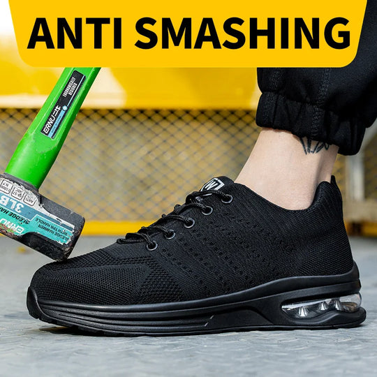 Menns Arbeidssko Sporty Design Med Stål Tå 1