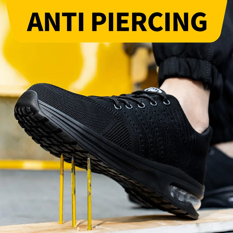 Menns Arbeidssko Sporty Design Med Stål Tå 2