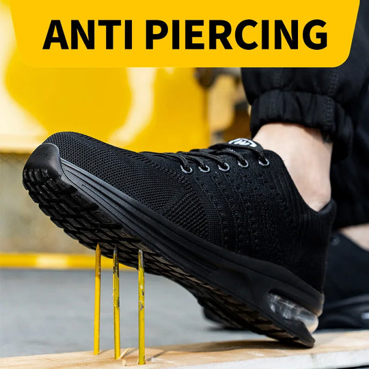 Menns Arbeidssko Sporty Design Med Stål Tå 2