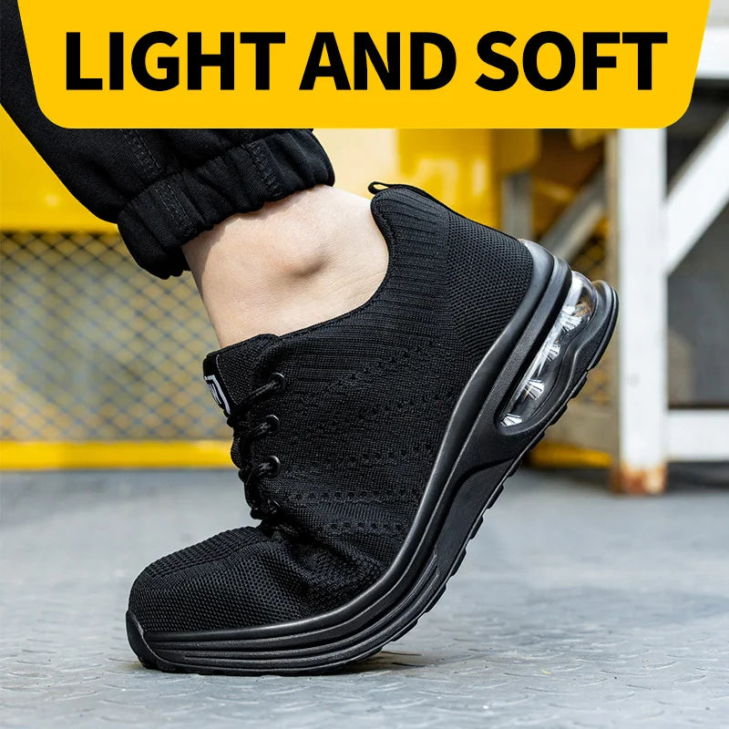 Menns Arbeidssko Sporty Design Med Stål Tå 4