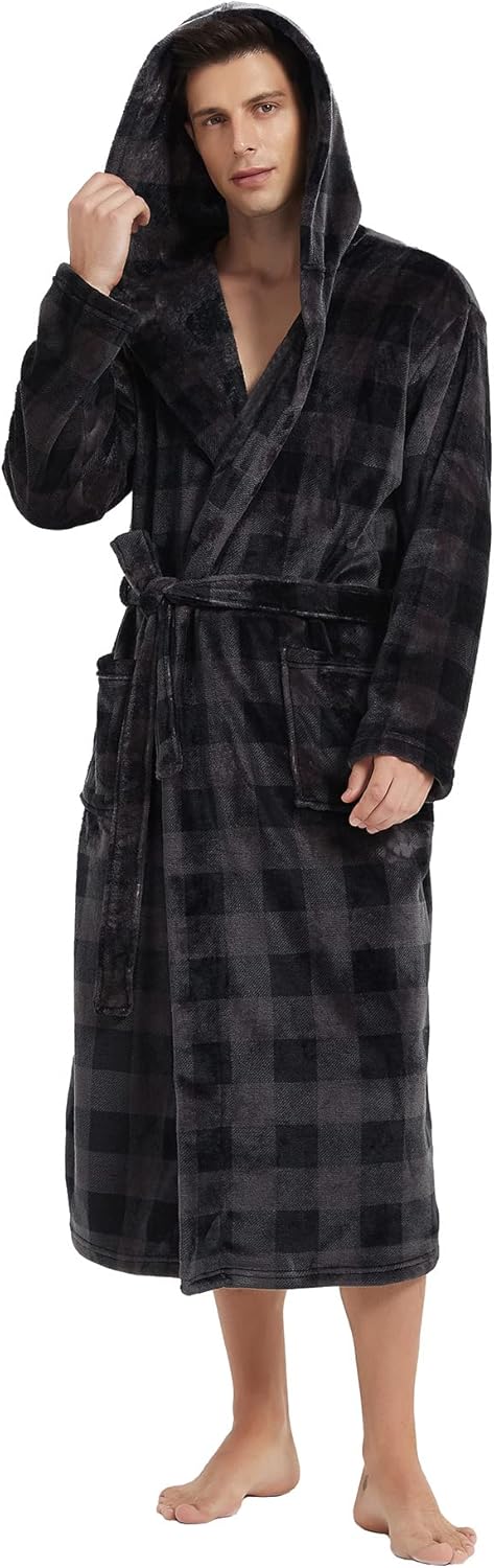 Menns Badekåpe Fleece Lang 13