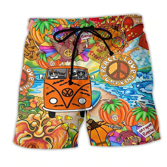Menns Badeshorts Dristig Graffiti Design 7