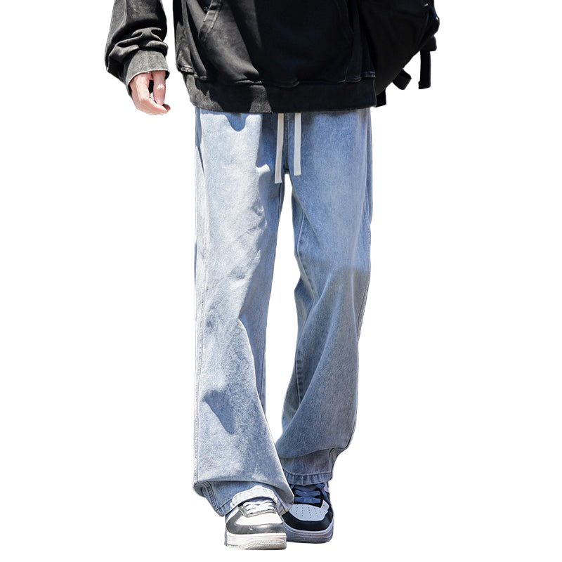 Menns Baggy Jeans med Vide Ben 0