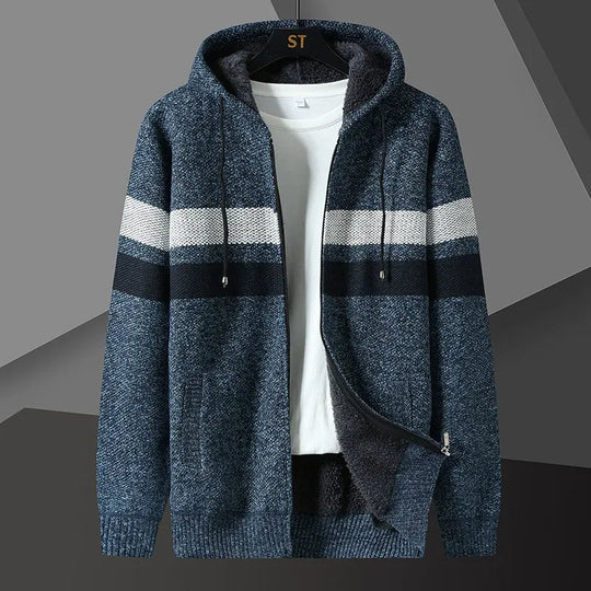Menns Cardigan med Hette og Glidelås 3