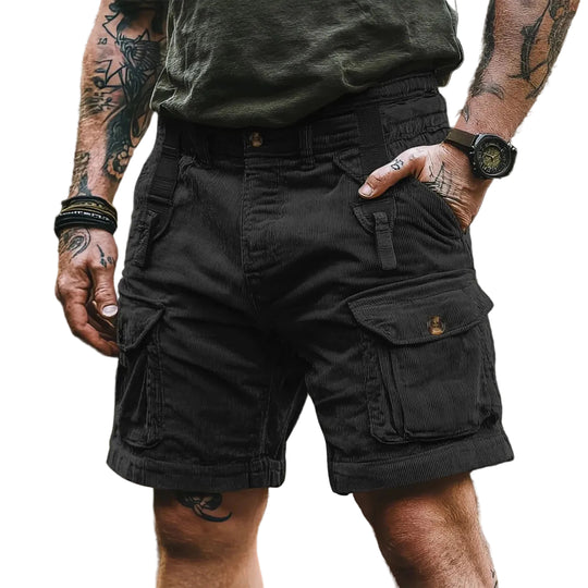 Menns Cargo Bermuda Shorts Retro Stil 0