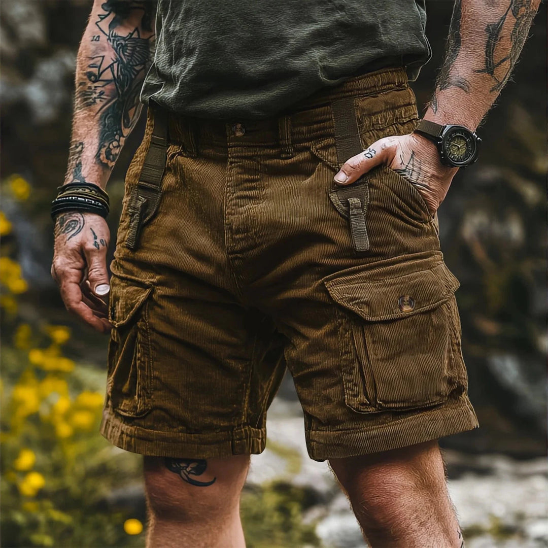 Menns Cargo Bermuda Shorts Retro Stil 3