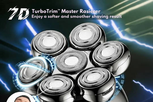 Menns Elektrisk Barbermaskin 7D Vanntett Design 2