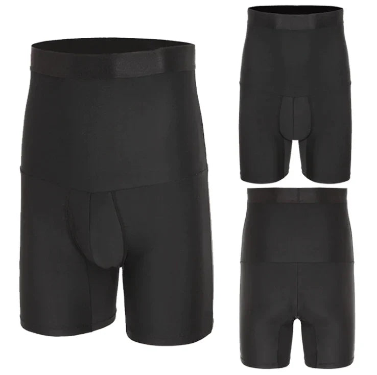 Menns Høy Midje Kompresjonsshorts U-Formet Design 2
