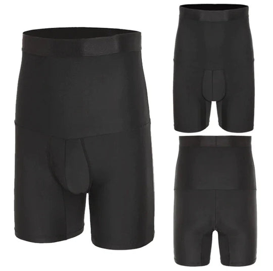 Menns Høy Midje Kompresjonsshorts U-Formet Design 2